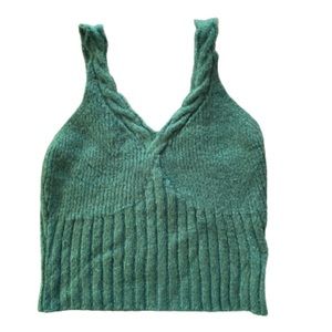 Anthropologie Green Sweater Tank